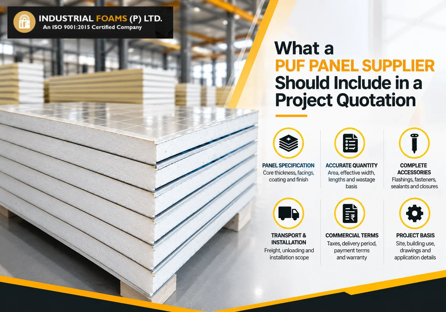 What a PUF Panel Supplier Should Include in a Project Quotation