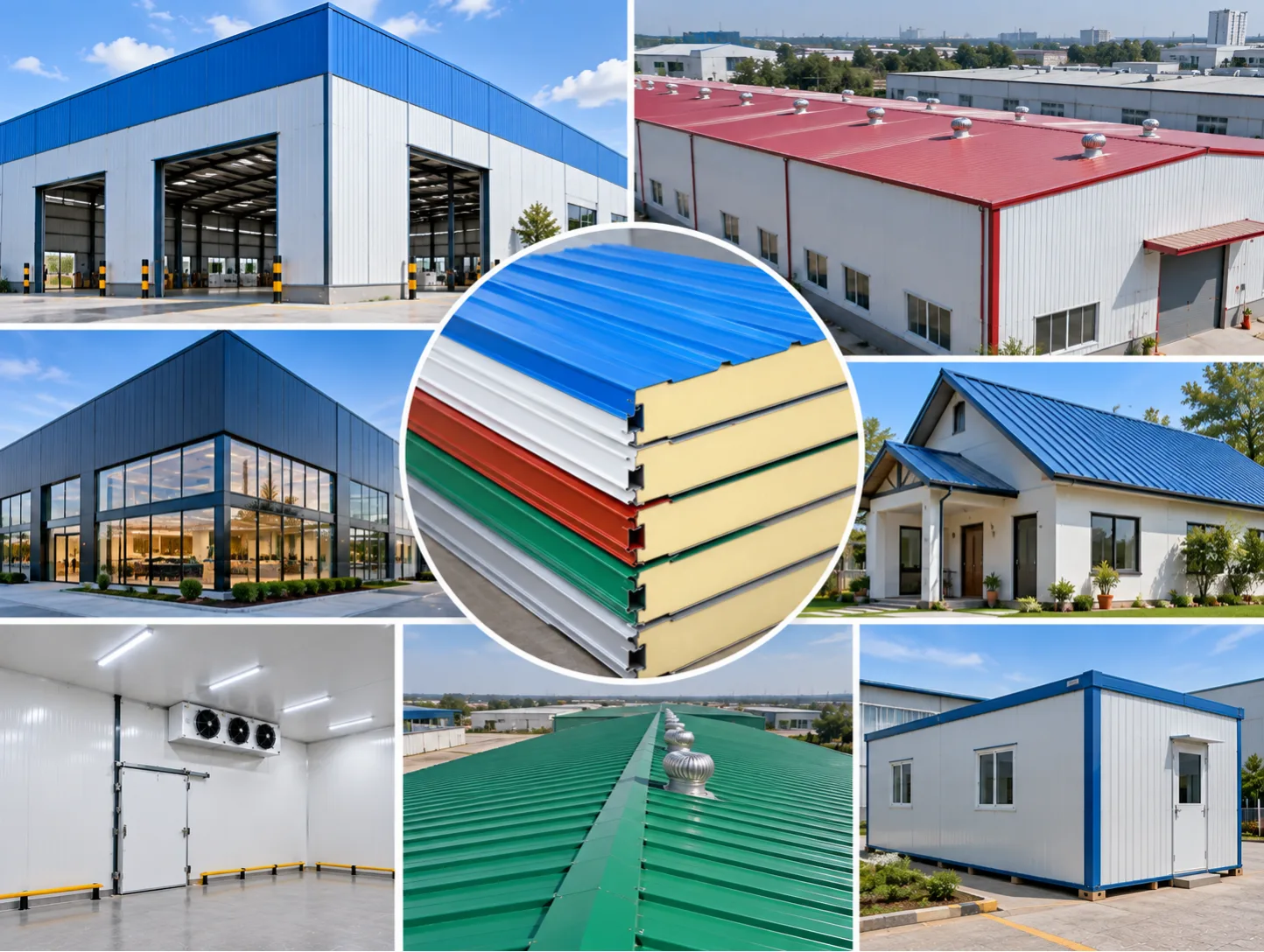 Color Coated Sandwich PUF Panel
