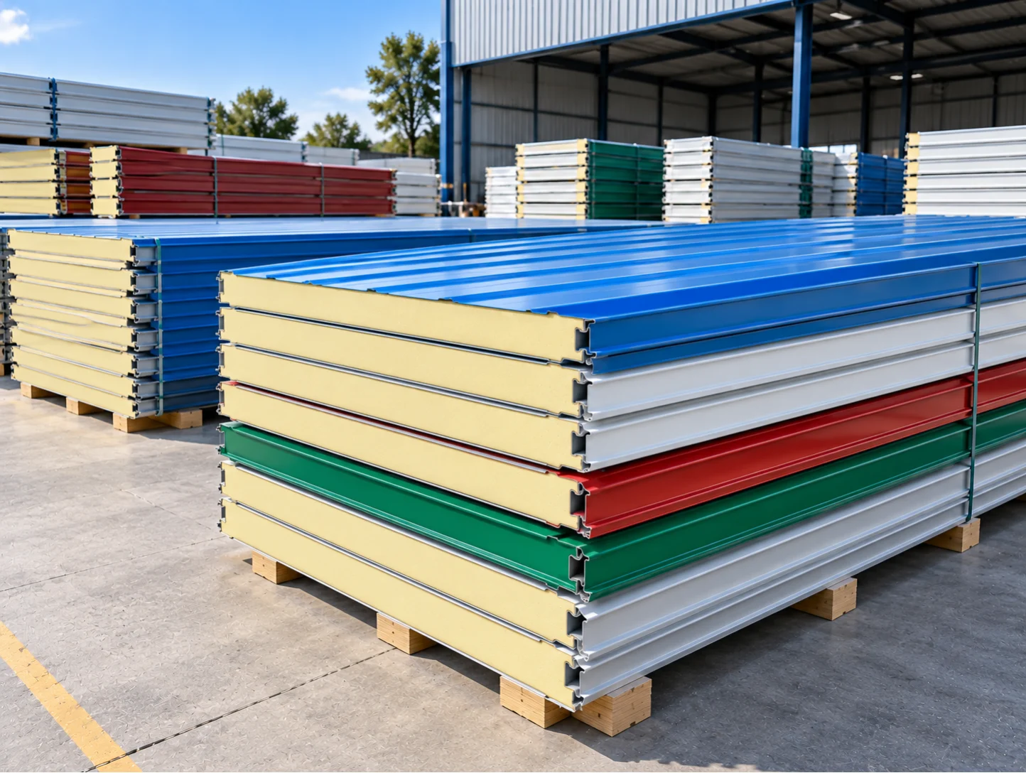 Color Coated Sandwich PUF Panel