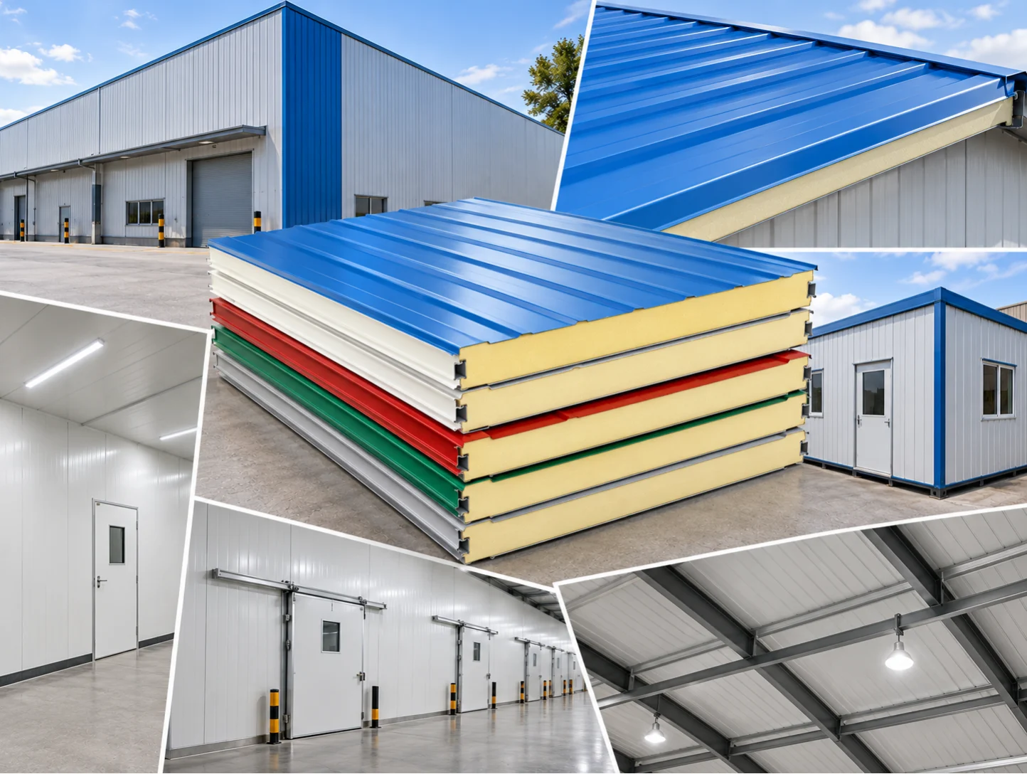 Color Coated Sandwich PUF Panel